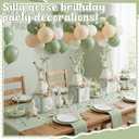 6 Sets Sage Green Silly Goose Birthday Decoration 15.7 Inch Soft Silly Goose Table Centerpiece Stuffed Animals with Balloon Boxes Hat Geese Plushies Table Decor for Birthday Party Favors