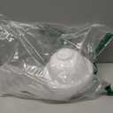 PRETYZOOM 4 Pack White Roman Flower Pots for Wedding Centerpieces, Mini Pedestal Vase for Party, Anniversary, Ceremony, Indoor and Outdoor Decoration, 6.29x5.51 Inches