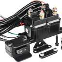 MaySpare 250A 12V Winch Solenoid Relay Contactor Winch Rocker Thumb Switch with Mounting Brackets Terminal Caps and Handle Bar Control Switch for ATV UTV 1500lb-5000lb
