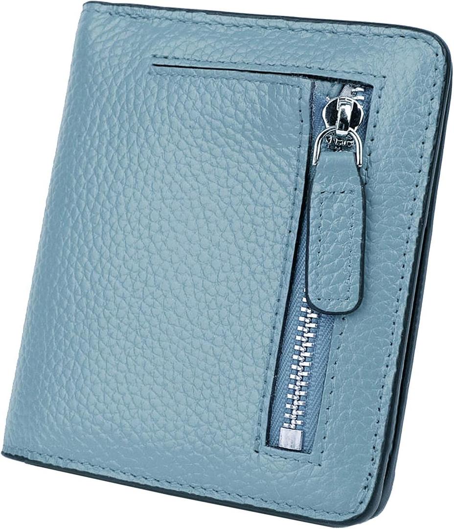 Small Leather Wallet for Women, Ladies Credit Card Holder RFID Blocking Women's Mini Bifold Pocket Purse