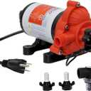 SEAFLO 33 Series Water 110V AC Pressure Pump - 115V AC, 3.3 GPM, 45 PSI, Self Priming, Smart Pressure Switch, for RV/Caravan/Marine/Industrial Use-NSF, CE & Rohs Certified, UL Listed