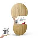 Ibyx Bamboo Mixer Slider – Compatible with Cuisinart Stand Mixer 12-Speed 5.5 Qt – Countertop Appliance Sliding Tray (Natural)