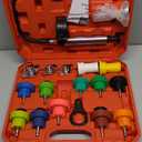 18PCS Radiator Pump Pressure Tester Kit, Pressure Leak Tester Tool Kit for Automotive Cooling System Water Tank Leakage Detection