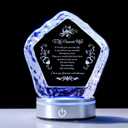 Iceberg Eternal Love Crystal with LED Base - 3D Laser,Engraved Romantic Gift for Wife, Anniversary Keepsake Symbolizing Deep Commitment & Hidden Devotion