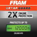 FRAM Extra Guard CA11945 Replacement Engine Air Filter for Select 2015-2016 Honda CR-V (2.4L), Provides Up to 12 Months or 12,000 Miles Filter Protection (One Size)