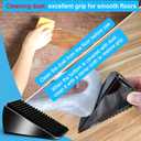 Strongest Heavy Duty Door Stoppers - Tall Door Stop Wedge Large Door Stoppers for Bottom of Door, Tall up to 2.6 in Doorstop Zinc Alloy and Silicone Made Suits Any Heavy Door Any Smooth Floor(2black)