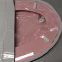 Pink Elongated Toilet Seat Natural Wood Toilet Seat with Zinc Alloy Hinges, Easy to Install also Easy to Clean, Scratch Resistant Toilet Seat by Angol Shiold (Elongated, Pink)
