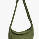 Crossbody Sling Bag for Women Men Trendy, Crescent Bag with Adjustable Strap, 2 Zippers Lightweight