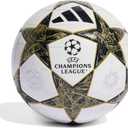 adidas UCL League Soccer Ball (4, White/Black/Gold Metallic)