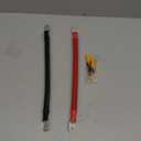 2/0 AWG Flexible Battery Cable with 3/8" Terminals - OFC Pure Copper Inverter & Welding Wire for Automotive Solar RV Motorcycle (Red + Black 1FT Pair)