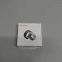 Fitness Tracker Smart Ring,Step Counter,Heart Rate Blood Oxygen Sleep Tracker Health Ring, 6ATM Waterproof Long Battery Life Smart Rings Compatible with iOS & Android （Silver with Middle Gold 12）