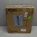 LANDVOI Locking Mailbox Wall Mounted, Metal Postbox with Three Sets of Mail Box Number Stickers, 4 Keys, 14.4" x 4.5" x 11.2", Large Capacity, Black, AMB11B