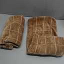 Decorative Chenille Plaid Throw Pillow Covers 24x24 Inch Set of 2 Vintage Check Couch Pillows Neutral Boho Farmhouse Cushion Covers Modern Home Decor for Sofa Bed Living Room Camel