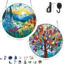 Acrylic Jigsaw Puzzle Suncatcher, Acrylic Puzzle Suncatcher, Acrylic Jigsaw Puzzle, 83 Pieces Sun Catcher for Home Decor