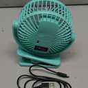 Gaiatop Portable Clip on Fan Battery Operated, Small Powerful 3 Speed Quiet 360 Rotate, USB Rechargeable Mini Personal Cooling Fan for Desk Table Home Office Stroller Camping Women Gifts Green