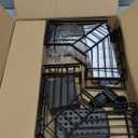 Corner Shower Caddy Tension Pole: 4tier Adjustable Rustproof Bathroom Organizer Shelves - Bathtub Shampoo Rack 43.5-120 inch (Black)