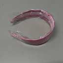 WantGor 1.6 Inch Wide Headbands Silk Satin Plain Headband for Women, Non Slip Solid Hair Bands Hair Accessories Cosplay DIY Holiday Head Band (Pink, Large)