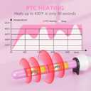 DAN Technology Curling Wand, Hair Wand Curling Iron, 3/4 inch, Temperature Adjustable, Tourmaline Impregnated Ceramic Barrel, Dual Voltage, 60 min Shut Off