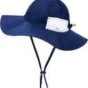 Kids Bucket Hat UPF 50+ Sun Hats for Toddler Beach Hat Boys Girls Wide Brim Kids Fishing Safari Hat Outdoor