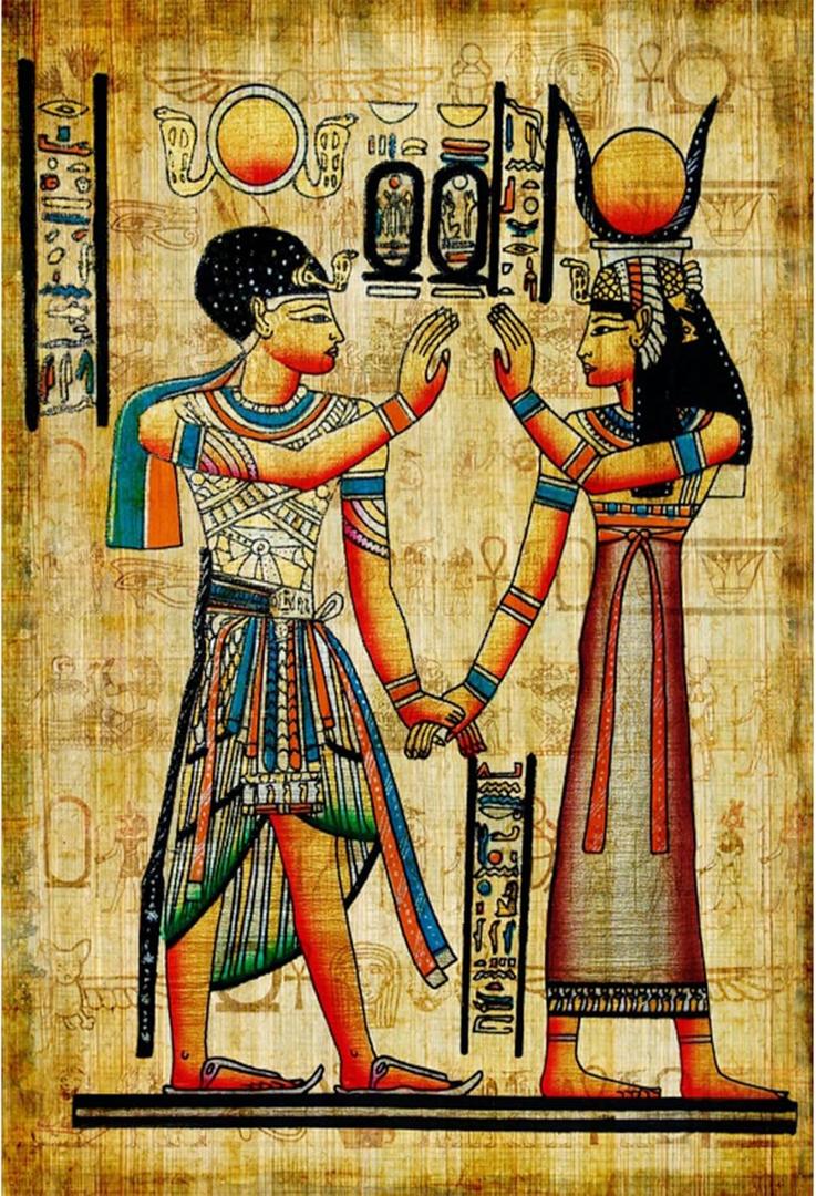 Baocicco 3x5ft Ancient Egyptian Scroll Backdrop Egyptian Mural Photography Background Egypt Pharaohs History Painting Wall Ancient Temple Backdrop Photo Portraits Egypt Party Decor Wallpaper Props