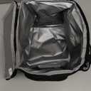 Femuar Reusable Lunch Box for Men/Women - Insulated Lunch Bag Leakproof Lunchbox for Work Office Picnic Beach - Freezable Lunch Cooler Bag with Adjustable Shoulder Strap - Black (Medium Size)