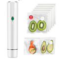 Vacuum Sealer, vacuum sealer for food, handheld vacuum sealer(Vacuum Sealers+ 10 reusable vacuum seal bags)