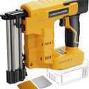 18 Gauge Brad Nail Gun Compatible with Dewalt 20V MAX Battery(NO Battery), 2 in 1 Cordless Brad Nailer for Crown Staple, 2 Mode, Electric Nail Gun for Wood, Trim Work, DIY
