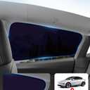 XCBYT Car Window Shades for Tesla Model Y 2020-2024 (Not for 2025 2026 Model Y Juniper) | Static Cling Rear Side Sun Shade, UV & Heat Blocking, Privacy Protection, Easy On & Off
