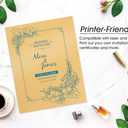 Gold Shimmer Paper - 100-Pack Metallic Cardstock Paper, 92 lb Cover, Double Sided, Printer Friendly - Perfect for Weddings, Birthdays, Craft Use, Letter Size Sheets, 8.5 x 11 Inches