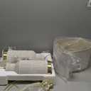 25" Table Lamps Set of 2 - Modern Bedside Lamps for Living Room - White Washed Ceramic Nightstand Lamps for Bedroom