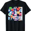 Social Media Feed Graphic Funny Teen Halloween Costume T-Shirt S