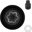 JEUCLEL D-Wheel Locking Nut Key Compatible with Toyota Models, Lexus, Tacoma, Wheel Lock Nut Socket Adapter, Anti-Theft Lug Removal Tool, Socket Remover Hand Repair Tool