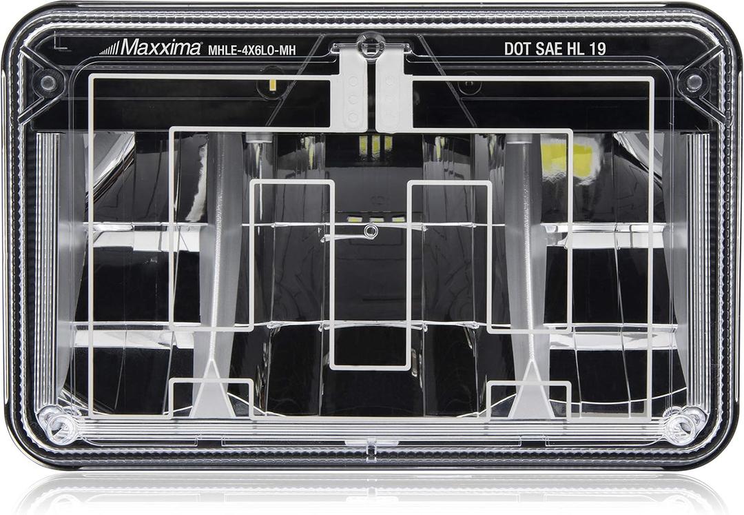 Maxxima 4X6 LED Head Lamp Low Beam with MaxxHeat Heated Lens
