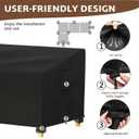iBirdie Outdoor Patio Furniture Cover fit 112" x 87", 110" x 85", 108" x 84" L-Shaped Sectional Sofa, Waterproof Weatherproof Heavy Duty 600D Garden Cover for Outside L Shape Couch