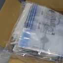 Amazon Basics Vacuum Storage Bags, Compression Space Saving for Clothes and Linens, Reusable with Hand Pump, Large, Clear, 5-Pack