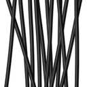 Simple Modern Plastic Reusable Straws | BPA Free and Waste Reducing Straw for Tumblers and Travel Mugs | Classic Collection | 12 Pack | Midnight Black