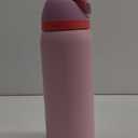 Owala FreeSip Insulated Stainless Steel Water Bottle with Straw for Sports and Travel, BPA-Free Sports Water Bottle, 24 oz, Pink, Angel Food Cake
