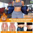 LEINIDINA Womens Waist Trainer Corset with Zipper Sweat Waist Trimmer for Women Workout Belt Corset Shapewear (Black, L)