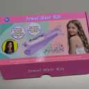 Kidzkube Hair Gem Stamper Kit, Bling Hair Jewels for Girls Toys, Hair Styling Tool with Reusable Shining Diamonds, Birthday Gifts Toys for Girls Ages 3 4 5 6 8-12 (Purple)