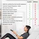 Lunix LX5 4-Piece Support for Shoulder & Upper Body Rest, Orthopedic Bed Wedge Pillow Set, Elevated Memory Foam for Post-Op Recovery & Sleep Comfort, Pebble White