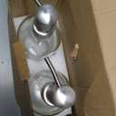 Clear Glass Soap Dispenser - Refillable Liquid Hand Lotion Dispenser for Kitchen Bathroom with Rust Proof Stainless Steel Pump (17OZ/ 500ML) (2 Pack)