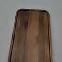 Medium Acacia Wood Serving Trays Long Charcuterie Boards Wood Snack Platter Rectangular Cookie Appetizer Plates Serving Cheese Board Rectangle Kitchen Dinner Platters for Food Dish Cake Dessert Tray (14" x 8" x 0.8")