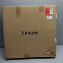 Lesure Collapsible Dog Crate - Portable Travel Kennel for Large Dog, 4-Door Pet Crate with Mesh Windows, Indoor & Outdoor, Black (36.0"L x 25.0"W x 25.0"H)