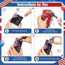 Wettarn 36 Sets America 250 Years Gifts Flag Stress Balls with Gift Boxes for USA Anniversary Patriotic Souvenirs 250th Party Favors Desk Decor