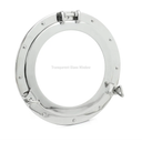 Nagina International 17" Premium Silver Lined Aluminum Nickel Plated Ship's Nautical Porthole Window | Maritime Wall Decor & Gifts