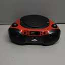 GPX BC232R Portable Top-Loading CD Boombox with AM/FM Radio and 3.5mm Line in for MP3 Device - Red/Black (Pack of 1)