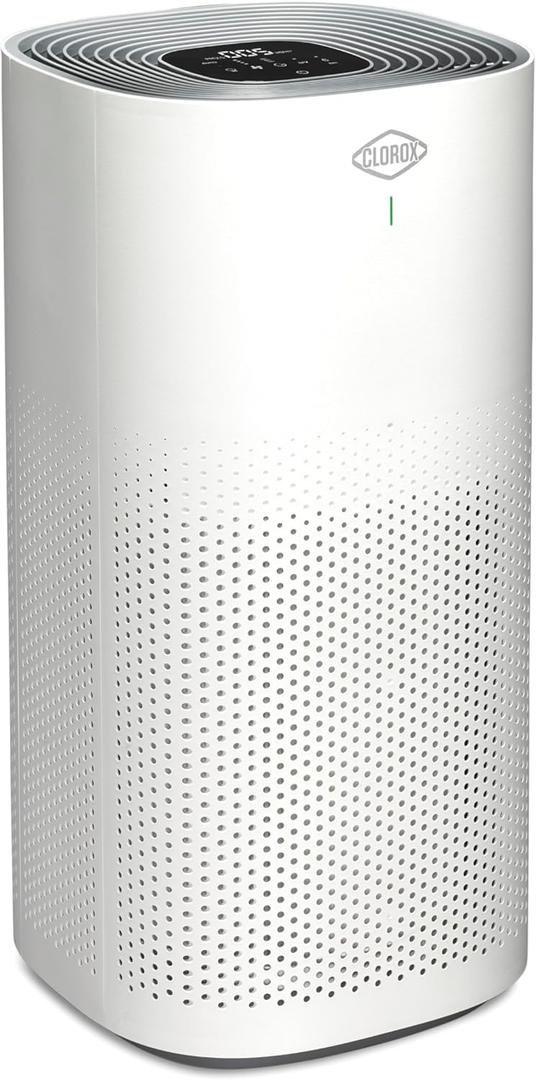 Clorox HEPA Air Purifiers for Home, True HEPA Filter, XL Rooms Up to 2,200 Sq Ft, Removes 99.9% of Mold, Viruses, Wildfire Smoke, Allergens, Pet Allergies, Dust, AUTO Mode, Whisper Quiet