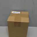 Fule Artificial Silk Rose Flower Centerpiece Arrangement in Glass Vase with LED Light for Home Wedding Decoration (Orange)