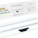 19.33x9.65in Clear Tempered Glass Canopy | Aquarium Fish Tank Hoods FITS FOR most 10 gallon Fish tanks (Aqueon)