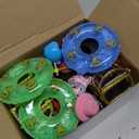 Poen 100 Pcs Rubber Duck Accessories Decorations for Cowgirl Hats Glasses Earphones So on Necklaces Swimming Ring Crowns Bibs DIY Accessories Gifts for Valentine Rubber Duck (Chic Style)